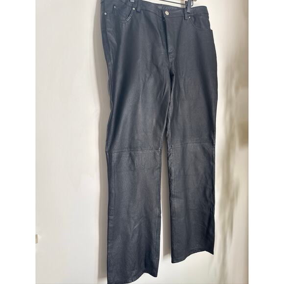 Metrostyle VINTAGE Genuine 100% Leather Fully Lined Pants Size 16T - Picture 2 of 7